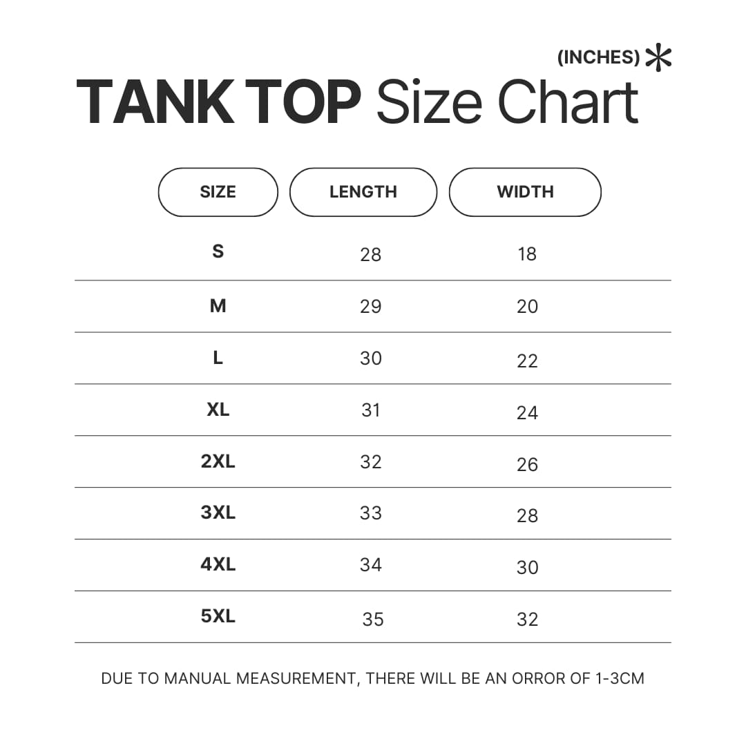 Tank Top Size Chart - ILLIT Shop