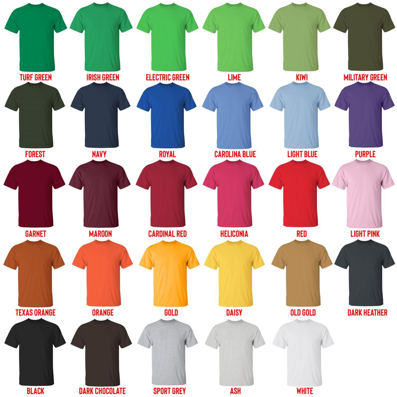t shirt color chart - ILLIT Shop