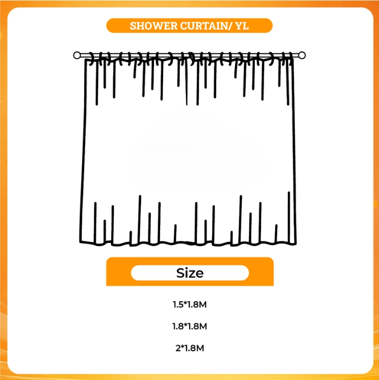 3D shower curtain - ILLIT Shop