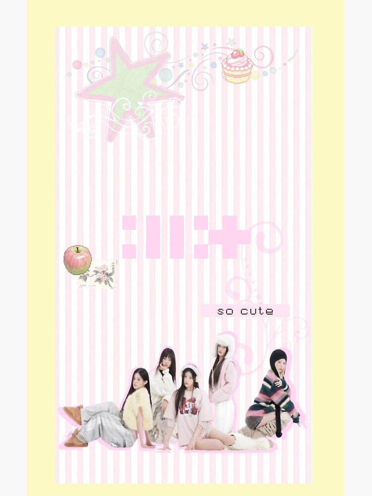 ILLIT Pastel Pink Candy Aesthetic Shower Curtain - Image 2