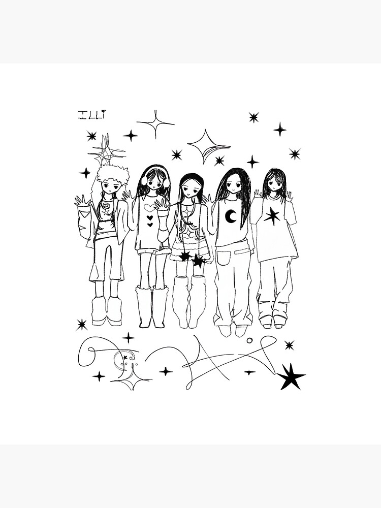 ILLIT Bomb Do The Dance Cute Tapestry - Image 2