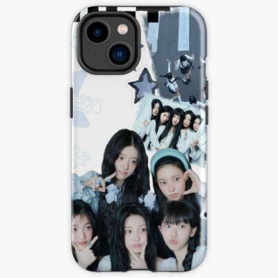ILLIT Blue Aesthetic Collage Kpop Iphone Case