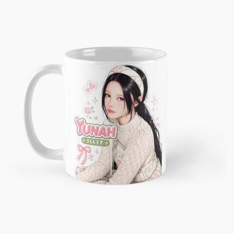 Yunah Of ILLIT Kpop Mug - Image 2