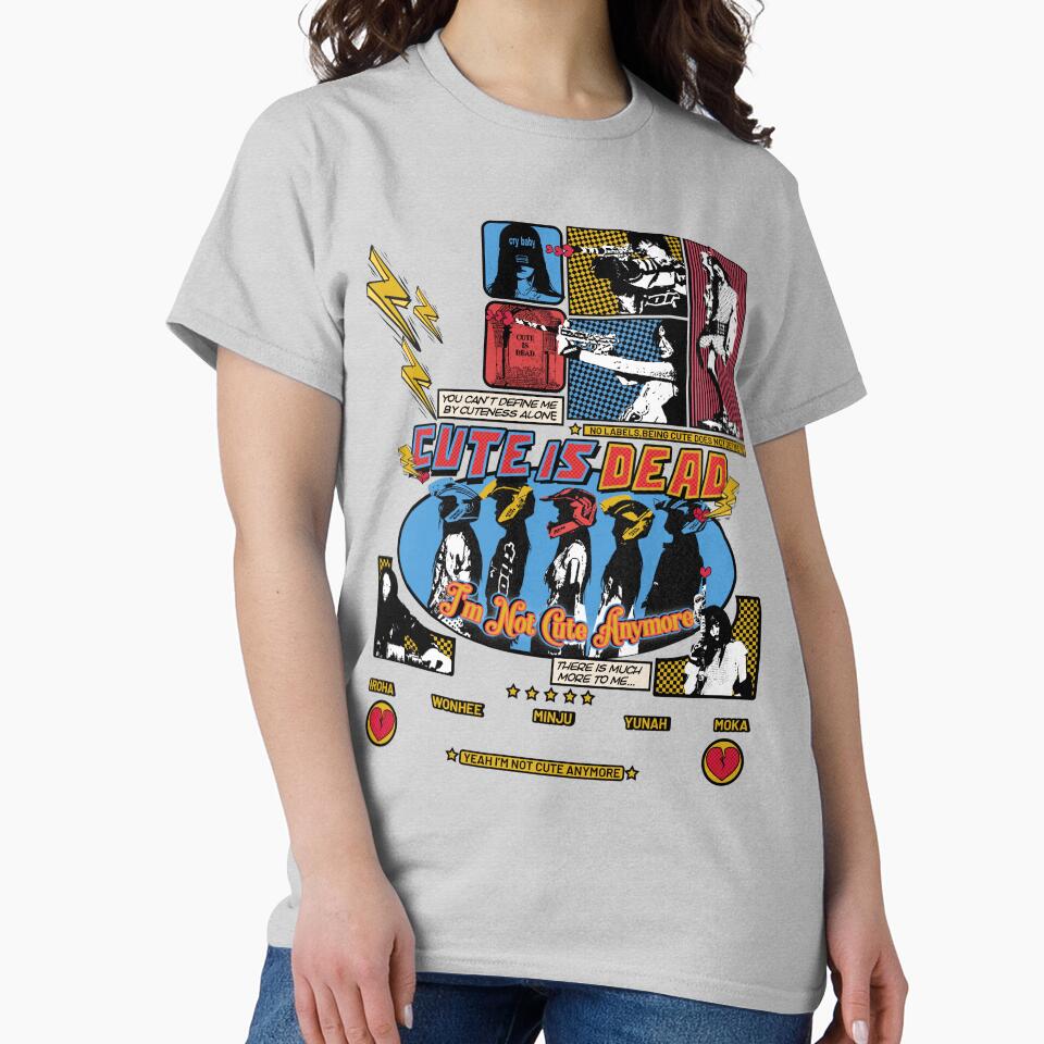 ILLIT Kpop Girl Cute Is Dead T-shirt - Image 3