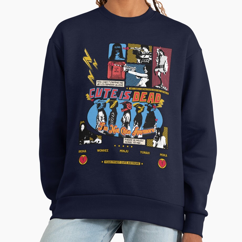 ILLIT Kpop Girl Cute Is Dead Sweatshirt - Image 5