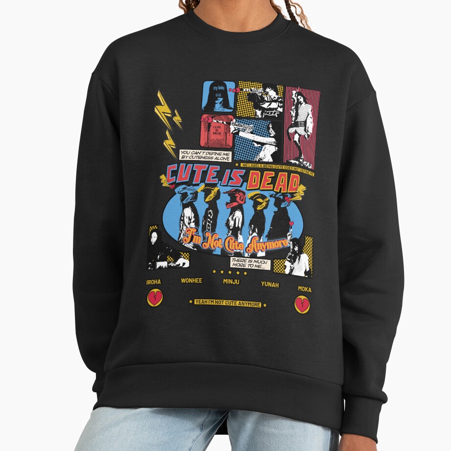 ILLIT Kpop Girl Cute Is Dead Sweatshirt - Image 2