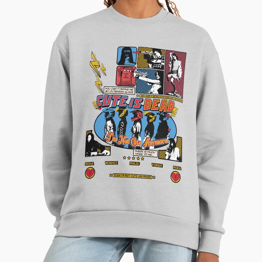ILLIT Kpop Girl Cute Is Dead Sweatshirt - Image 4