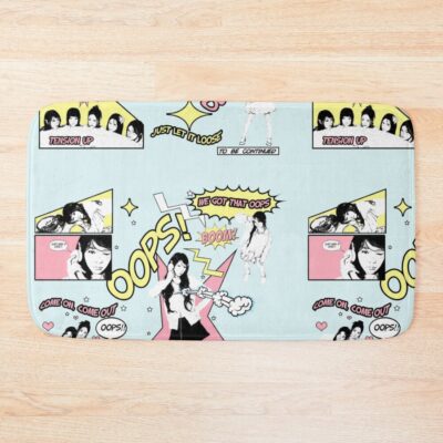 ILLIT Kpop Inspired Aesthetic Design Bath Mat