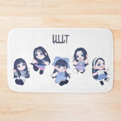 Kawaii K Pop ILLIT Chibi Characters Bath Mat