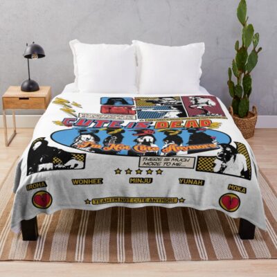 ILLIT Kpop Girl Group Inspired Design Throw Blanket
