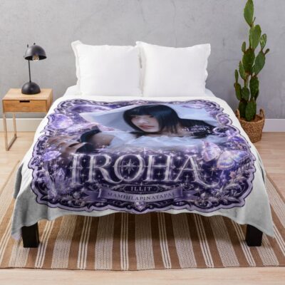 Cool ILLIT Iroha Dancer Kpop Merch Throw Blanket