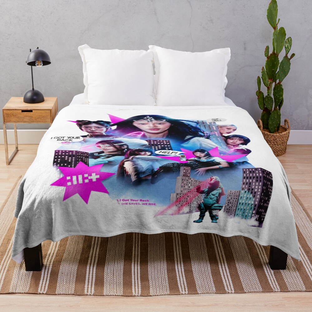 ILLIT Kpop Team New Throw Blanket