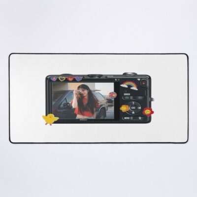 Minju Cute Rainbow And Black Digicam Mouse Pad