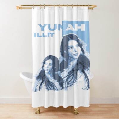 Yunah ILLIT New Design Shower Curtain