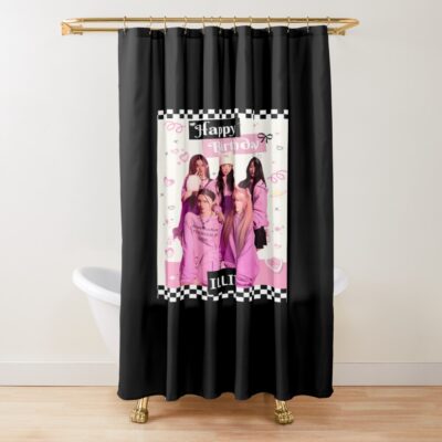 Happy Birthday ILLIT Shower Curtain
