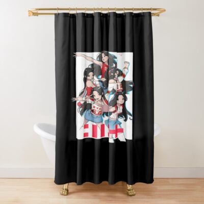 ILLIT Baseball Club Hot Shower Curtain