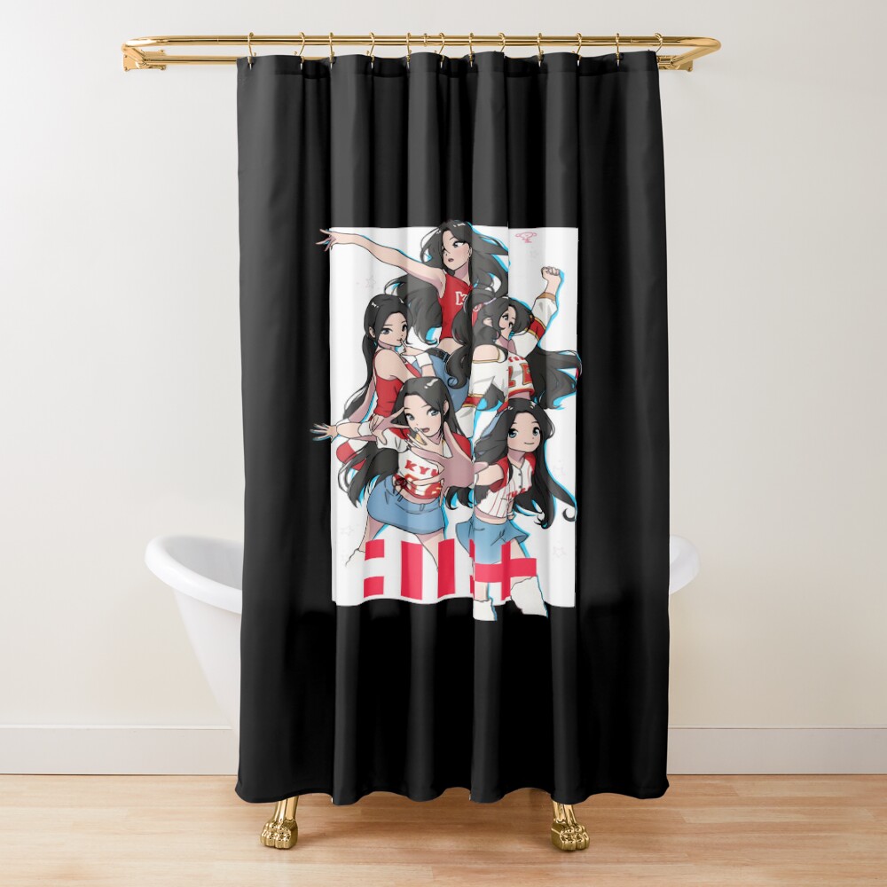 ILLIT Baseball Club Hot Shower Curtain
