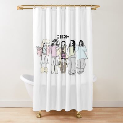 ILLIT Bomb Do The Dance Hot Design  Shower Curtain