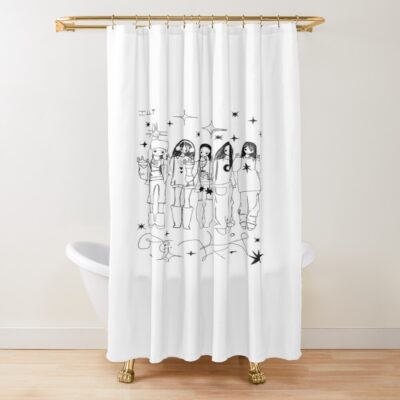 ILLIT Bomb Do The Dance Shower Curtain
