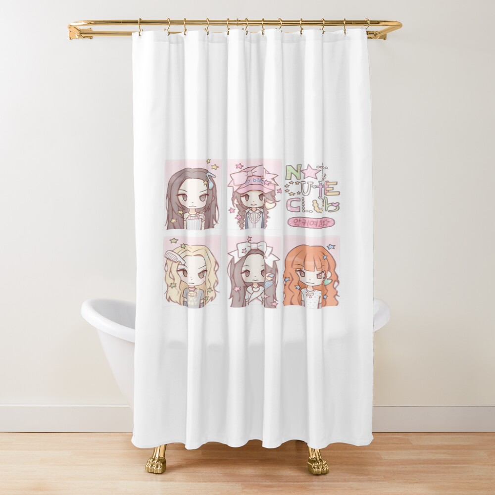 ILLIT Not Cute Anymore Club Shower Curtain