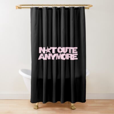 Not Cute Anymore ILLIT Sticker Shower Curtain