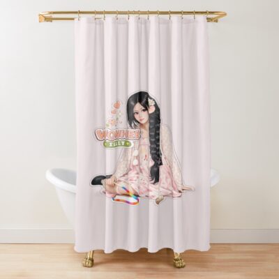 Wonhee Of ILLIT Kpop Shower Curtain