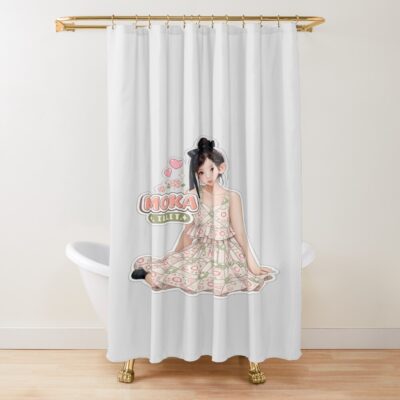 Moka Of ILLIT Kpop Shower Curtain