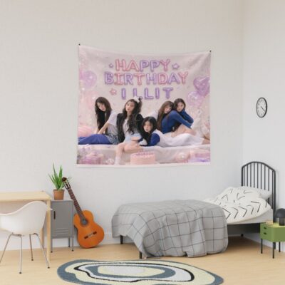 Happy Birthday Of ILLIT Kpop Tapestry