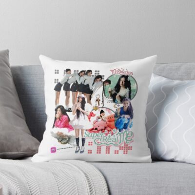 ILLIT Hot Design Team Kpop Throw Pillow