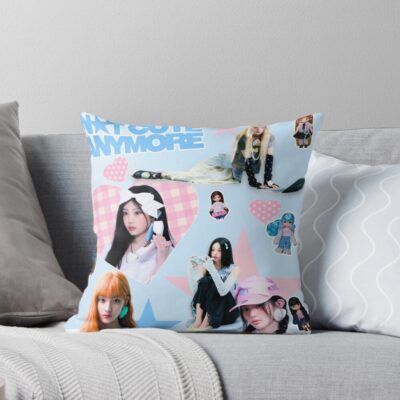 ILLIT Not Cute Anymore Cute New Throw Pillow