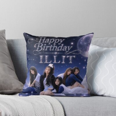 Happy Birthday Team Kpop Throw Pillow