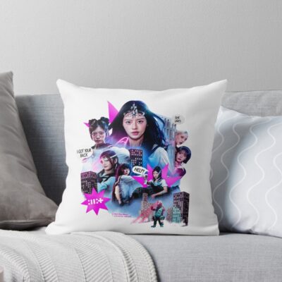 ILLIT Kpop Team Throw Pillow