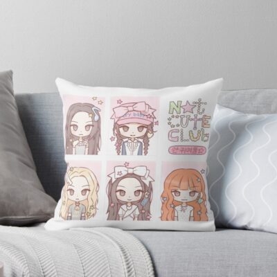 ILLIT Not Cute Anymore Club Throw Pillow
