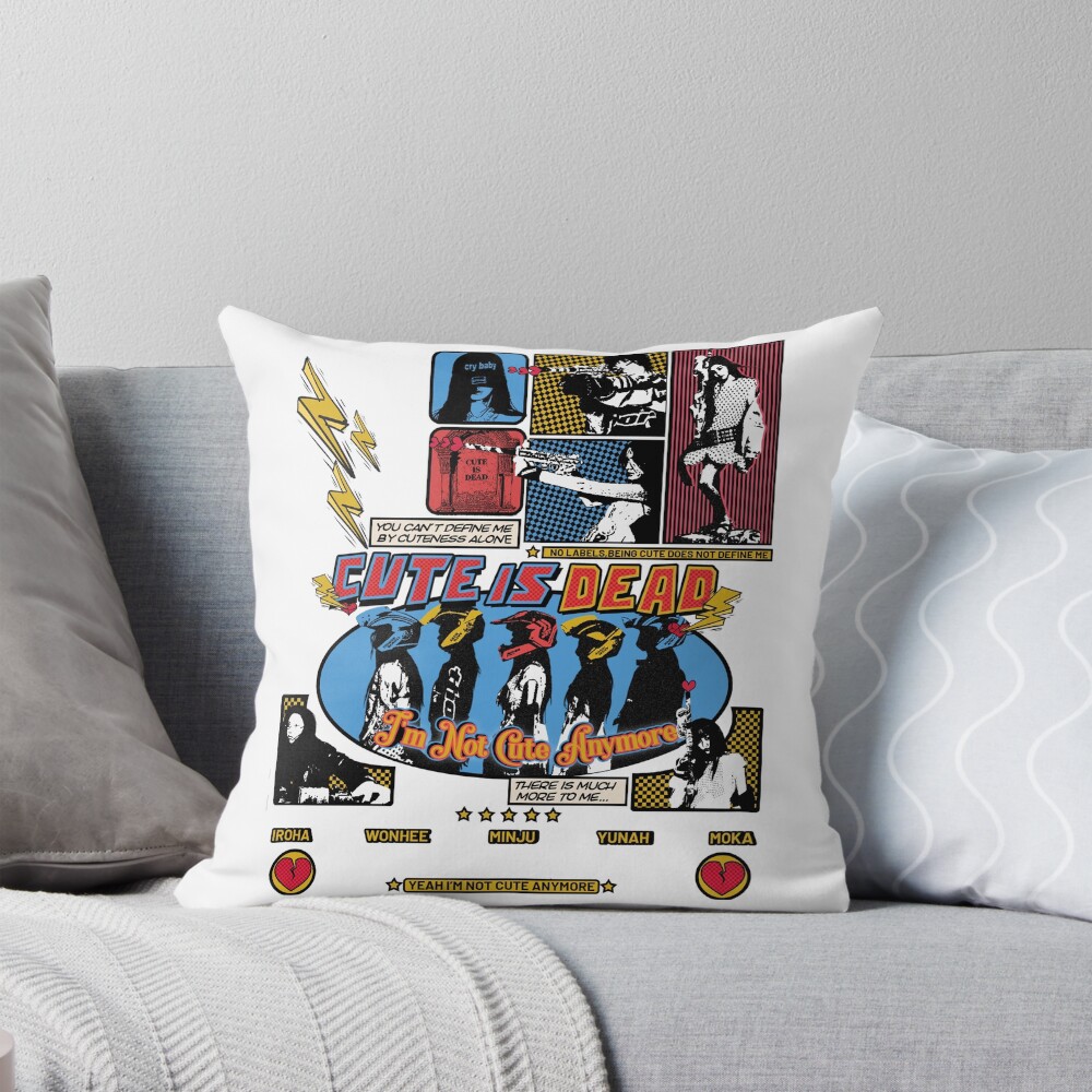 ILLIT Kpop Girl Group Inspired Design Throw Pillow